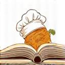 Logo d'un livre ouvert avec des symboles de nourriture, représentant des collaborations avec des écoles pour l'éducation alimentaire.