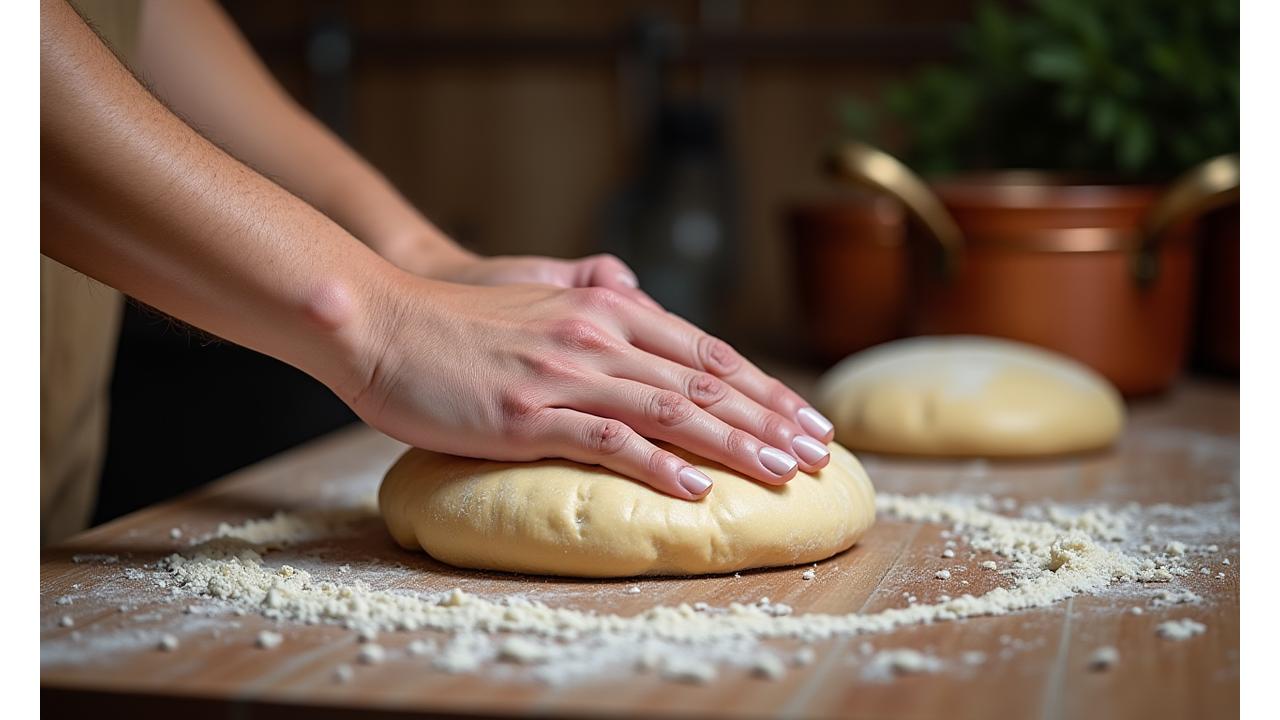 Cuisine traditionnelle française en préparation