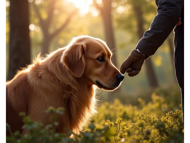 Récolte de truffes avec un chien en Périgord